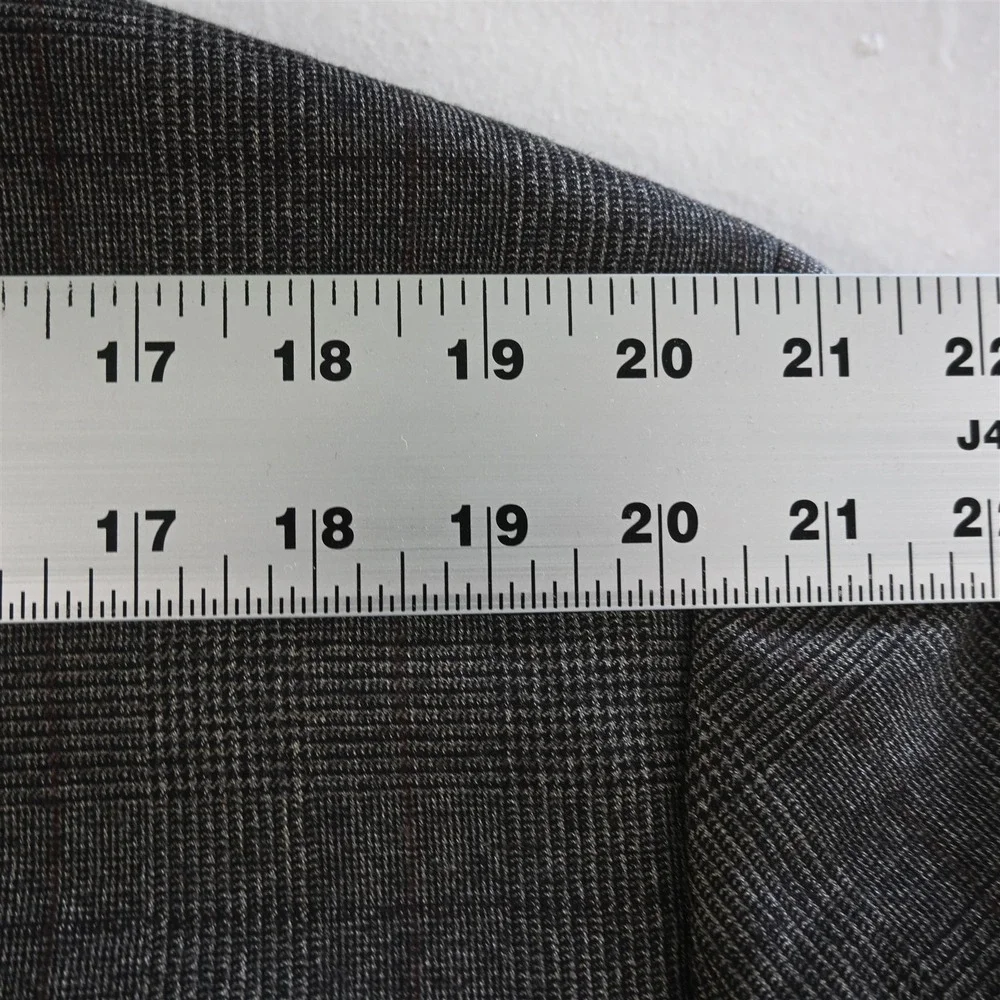 Michael Kors 46R Glenn Check 100% Wool Flannel Blazer Suit Jacket Sport Coat